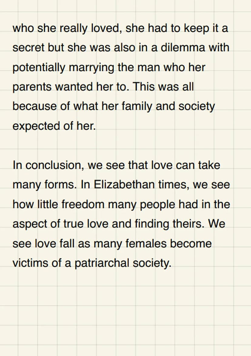 Explain how you
think Shakespeare
presents love within
Romeo and Juliet
In a time when love wasn't as important as
who it was you married, w