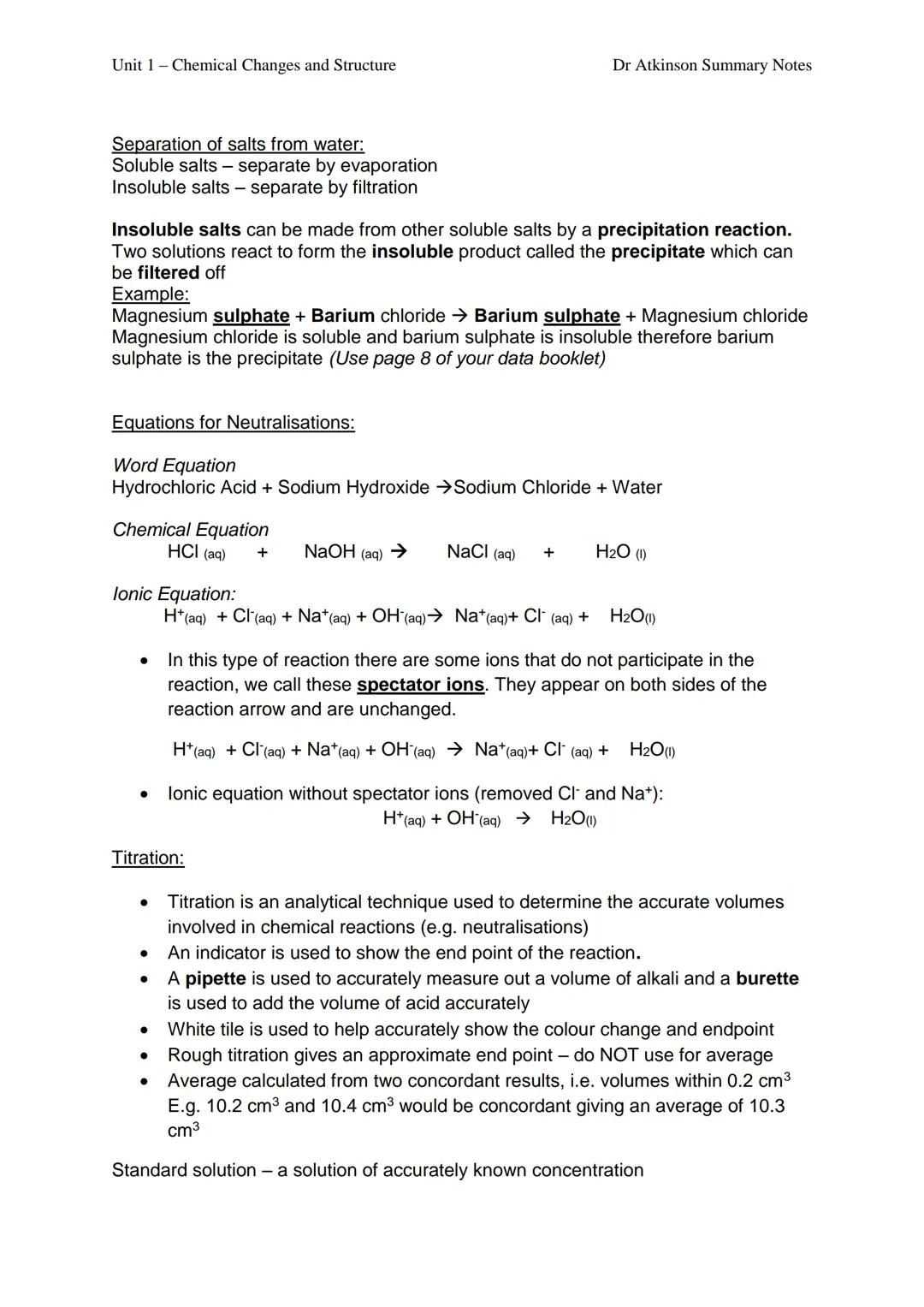 
<p>In the National 5 Chemistry Unit 1 Summary Sheet PDF, it is explained that elements can be identified by their name or symbol and are ar