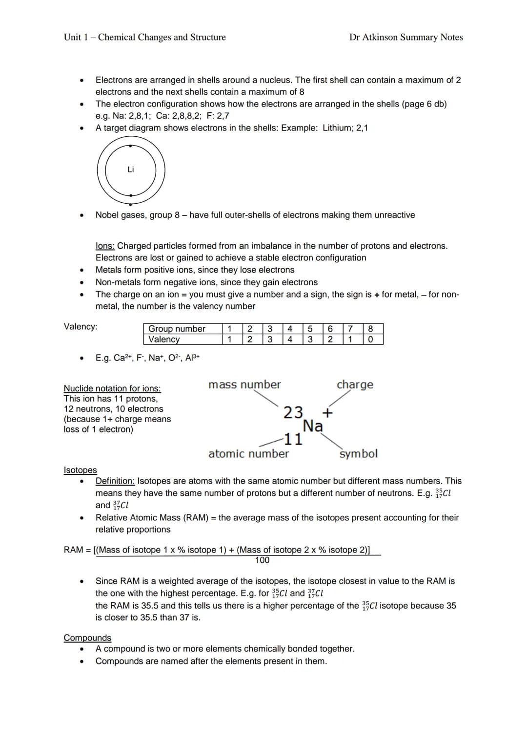 
<p>In the National 5 Chemistry Unit 1 Summary Sheet PDF, it is explained that elements can be identified by their name or symbol and are ar