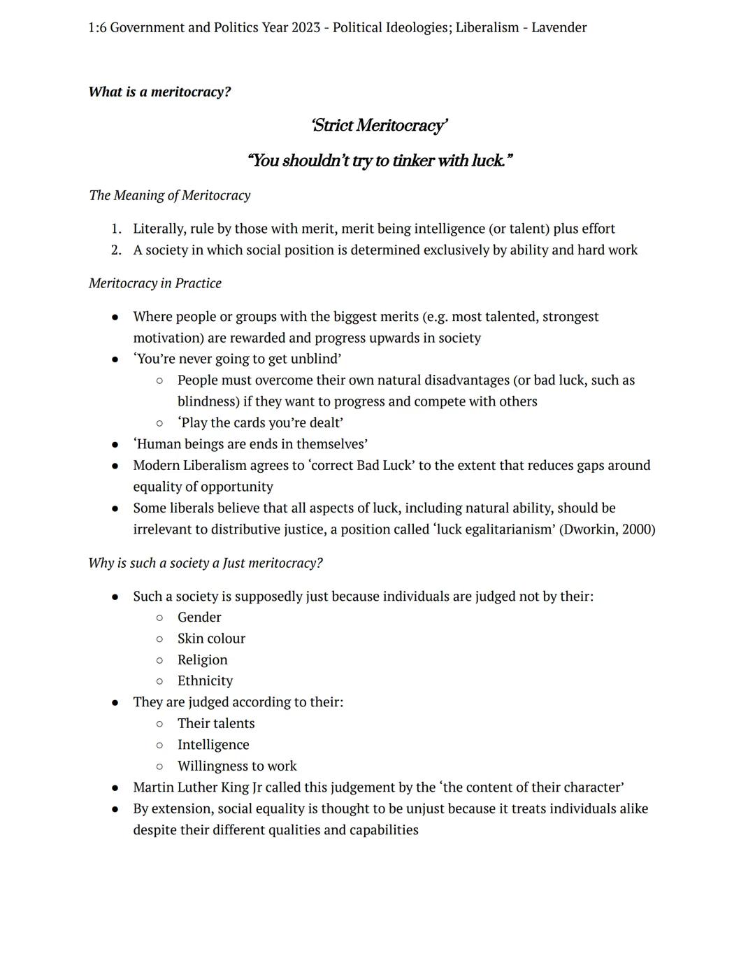 1:6 Government and Politics Year 2023 - Political Ideologies; Liberalism - Lavender
=
task
preparation
government politics
Notes
Reason and 