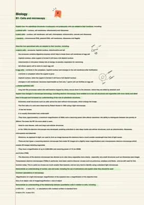 Know Edexcel triple biology specification and notes PAPER 1 thumbnail