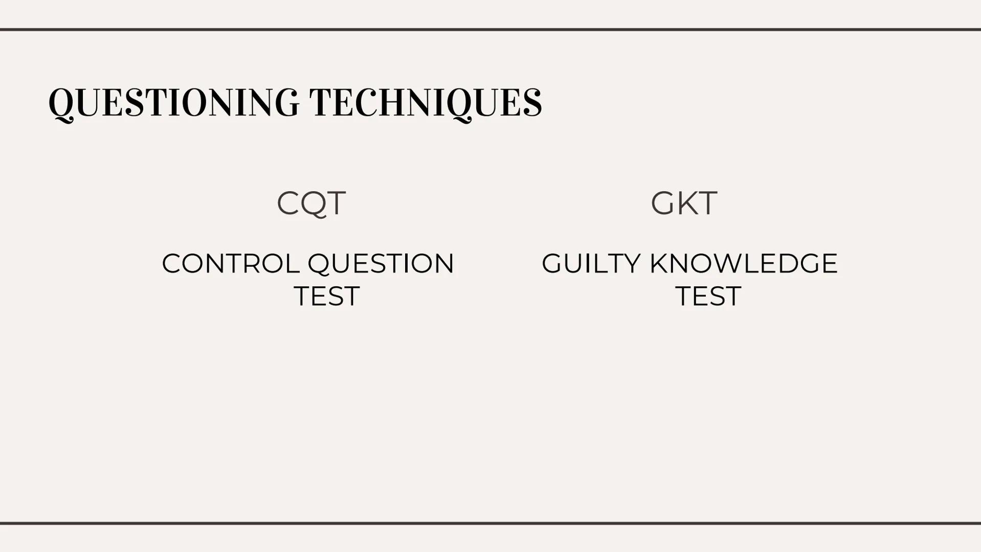 THE TRUTHS OF LYING 01
WHAT IS LYING?
Types Of Lies
Effects on the brain Types of lies
01
White
04
Plastic Trophy
02
Concealment
05
Puppetee