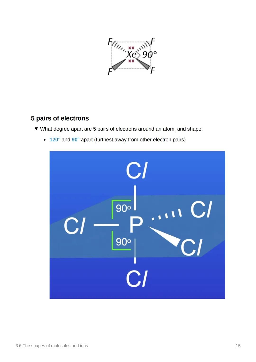 3.6 The shapes of molecules
and ions
Anki
Covered In class? Done
Notion
3.1.3
✓
Electron pair repulsion Theory.
▼ What does the line mean in