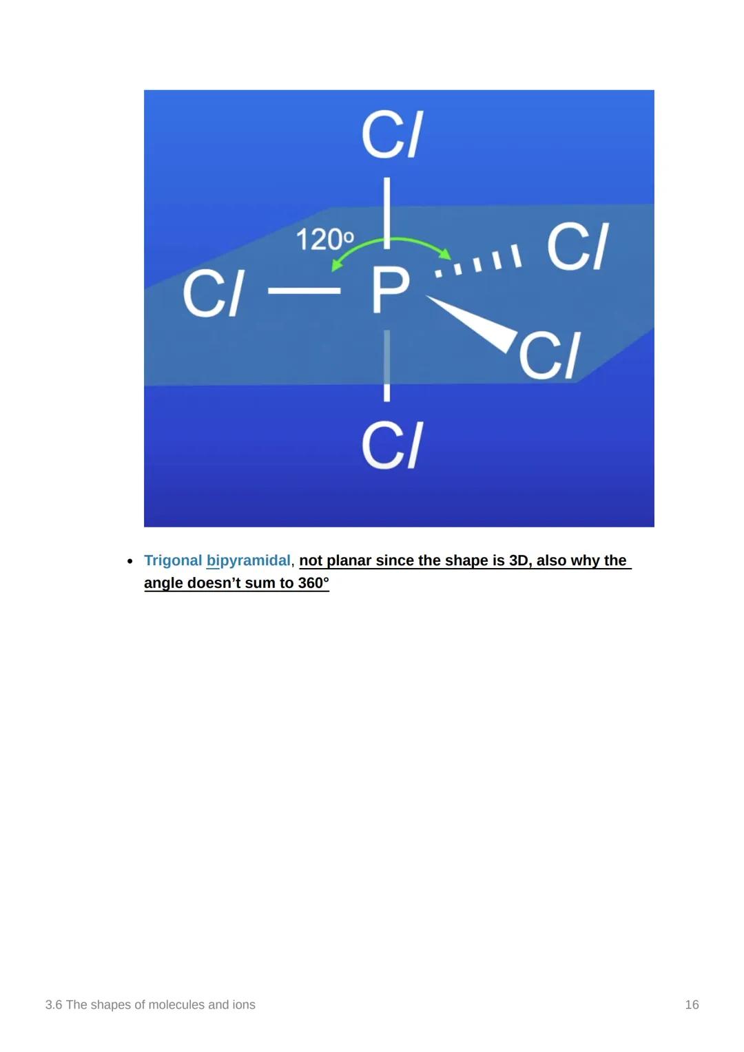 3.6 The shapes of molecules
and ions
Anki
Covered In class? Done
Notion
3.1.3
✓
Electron pair repulsion Theory.
▼ What does the line mean in