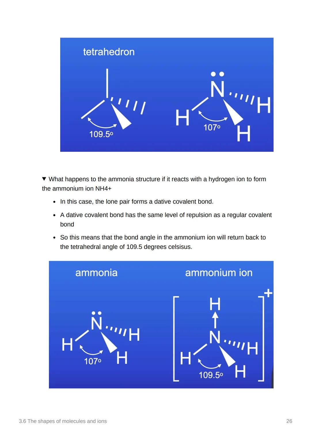 3.6 The shapes of molecules
and ions
Anki
Covered In class? Done
Notion
3.1.3
✓
Electron pair repulsion Theory.
▼ What does the line mean in