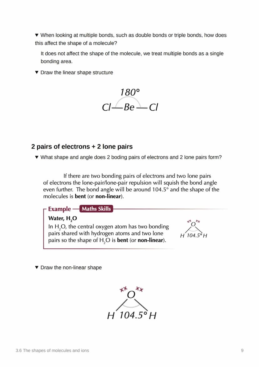 3.6 The shapes of molecules
and ions
Anki
Covered In class? Done
Notion
3.1.3
✓
Electron pair repulsion Theory.
▼ What does the line mean in