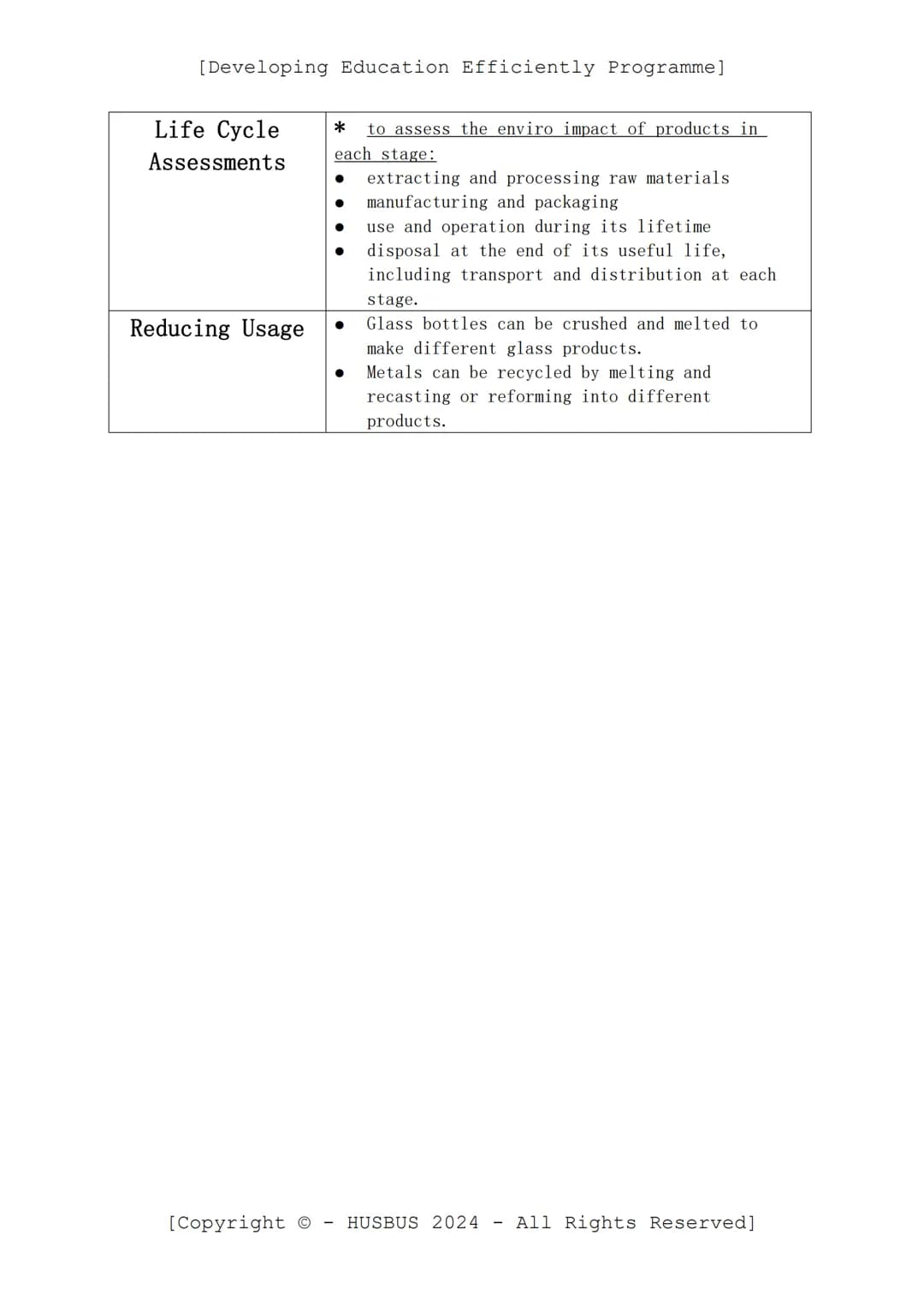 [Developing Education Efficiently Programme]
D.E.E.P. Sheet
-
Chemistry Paper 02
(Verified From AQA Combined Science Specification)
Topics:
