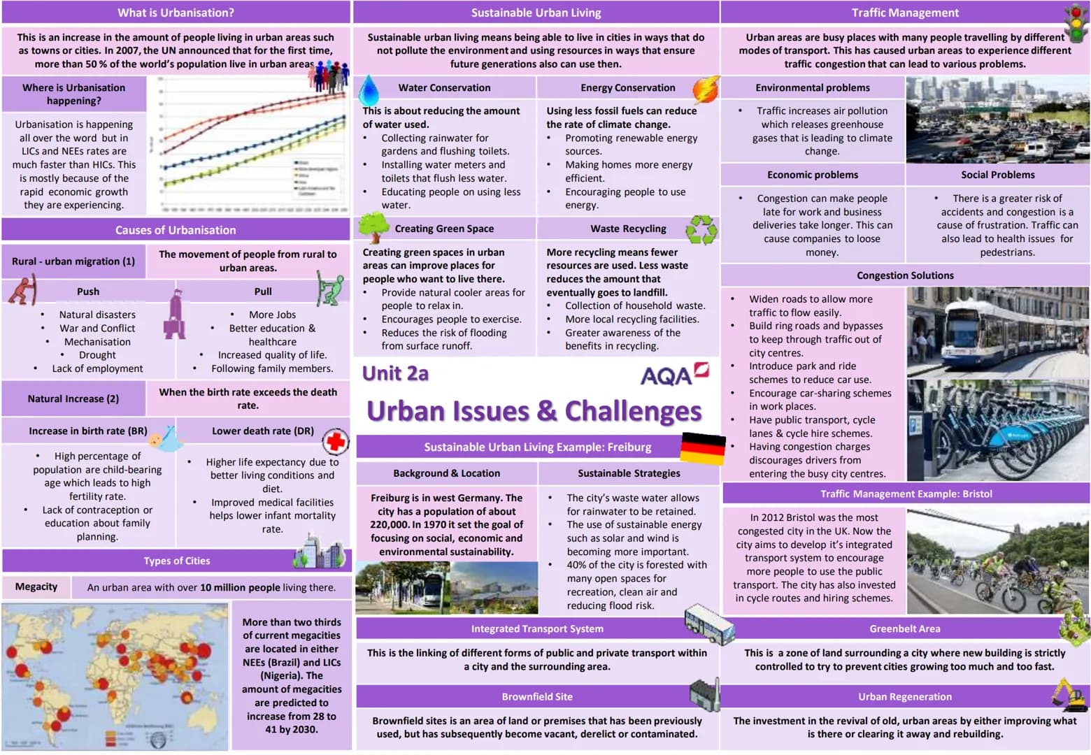 What is Urbanisation?
This is an increase in the amount of people living in urban areas such
as towns or cities. In 2007, the UN announced t