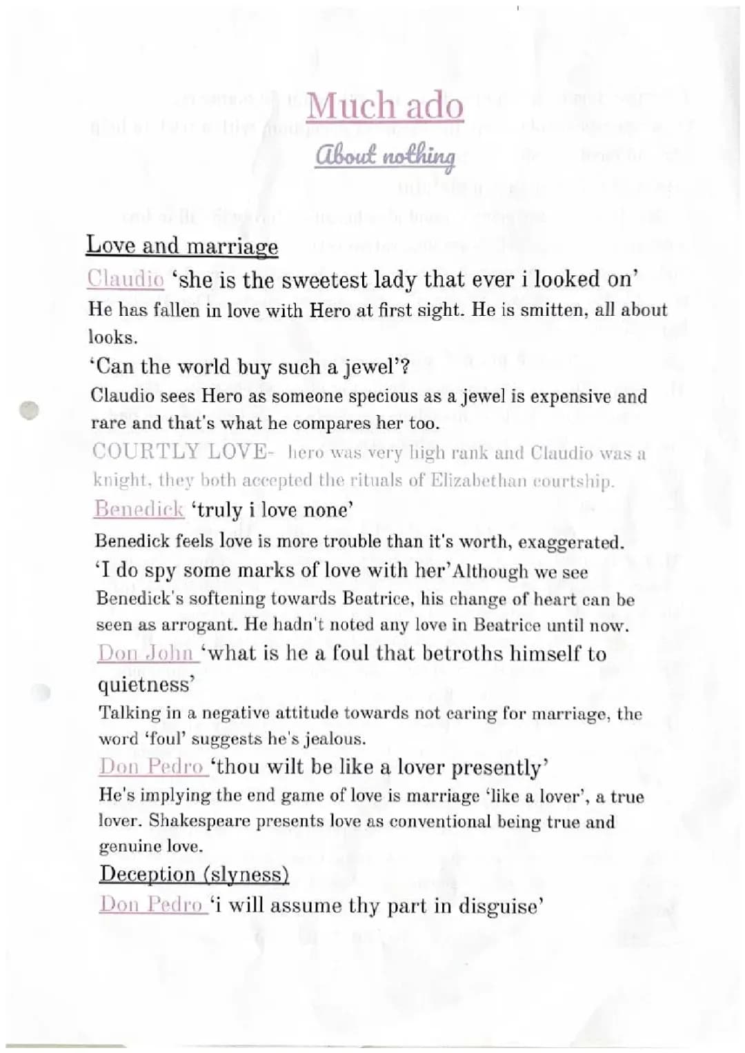 The Fun of Love and Tricks in Shakespeare's Much Ado About Nothing