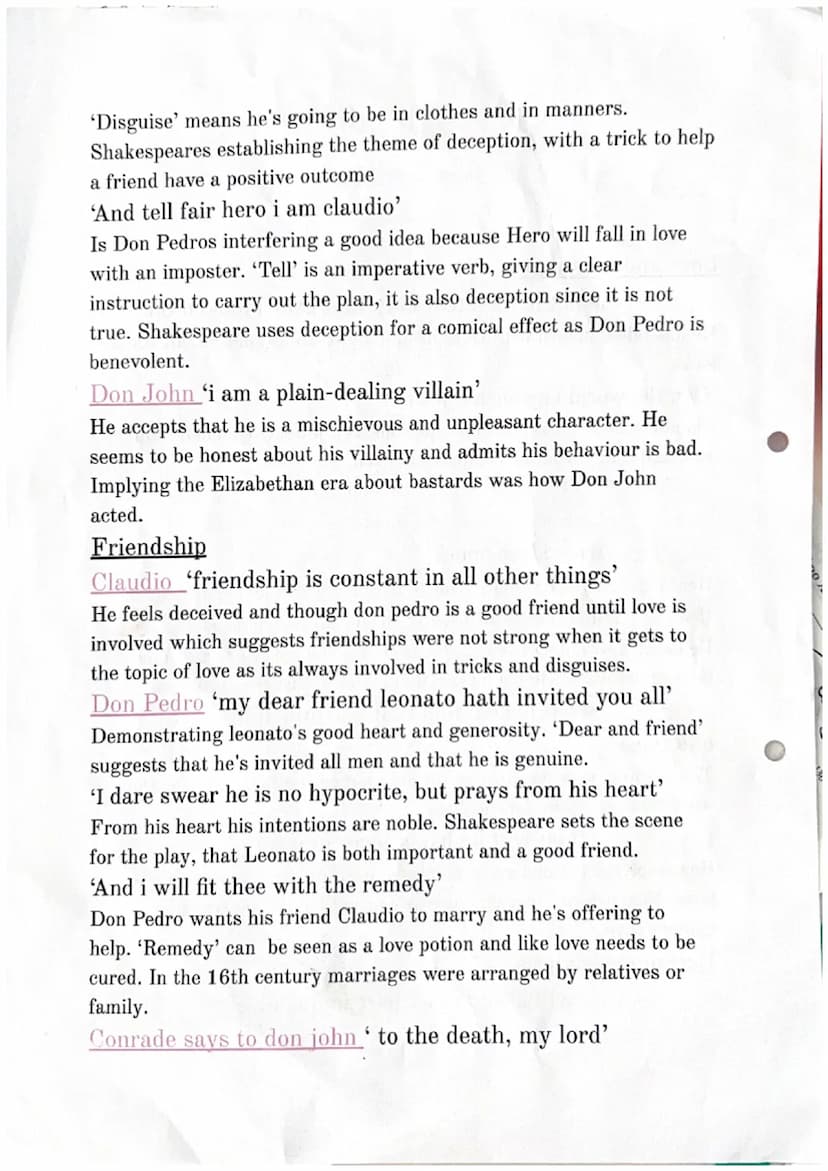 Much ado
about nothing
Love and marriage
Claudio 'she is the sweetest lady that ever i looked on'
He has fallen in love with Hero at first s