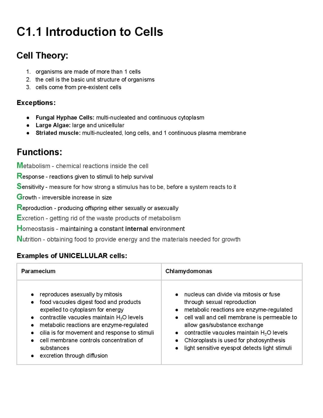 Cool Examples of Cell Theory Exceptions and Unicellular Organisms Like Paramecium!