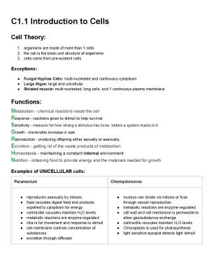 Know Chapter 1 IB biology HL thumbnail