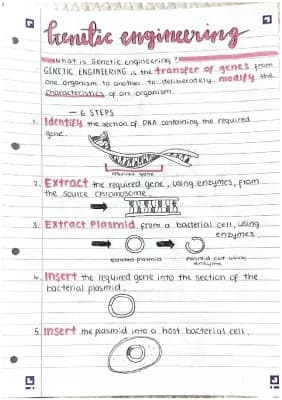 Know Genetic engineering notes thumbnail