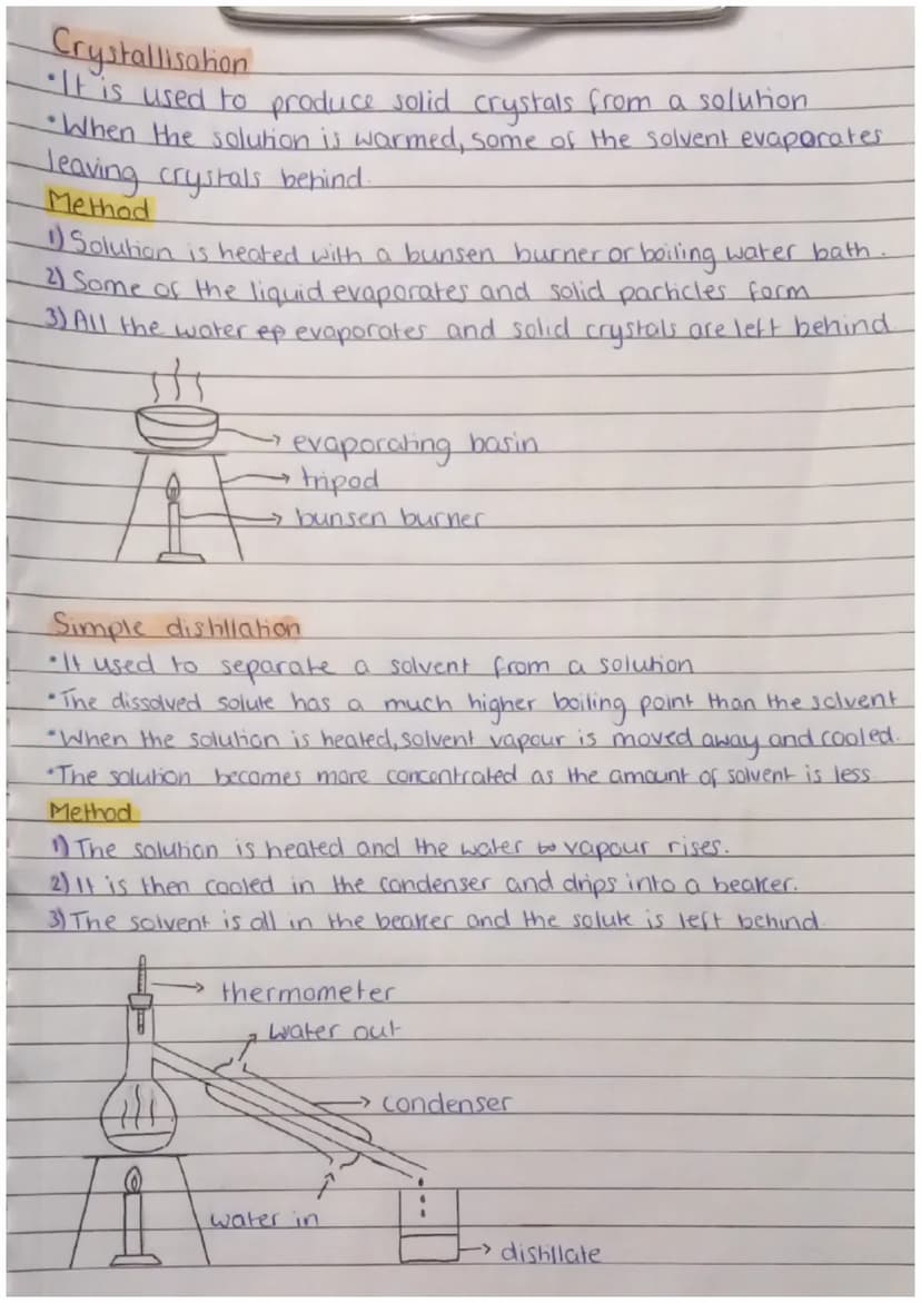 Mixtures
"A mixture contains two or more different substances, not
Chemically joined together
•The substances in a mixture can be elements, 