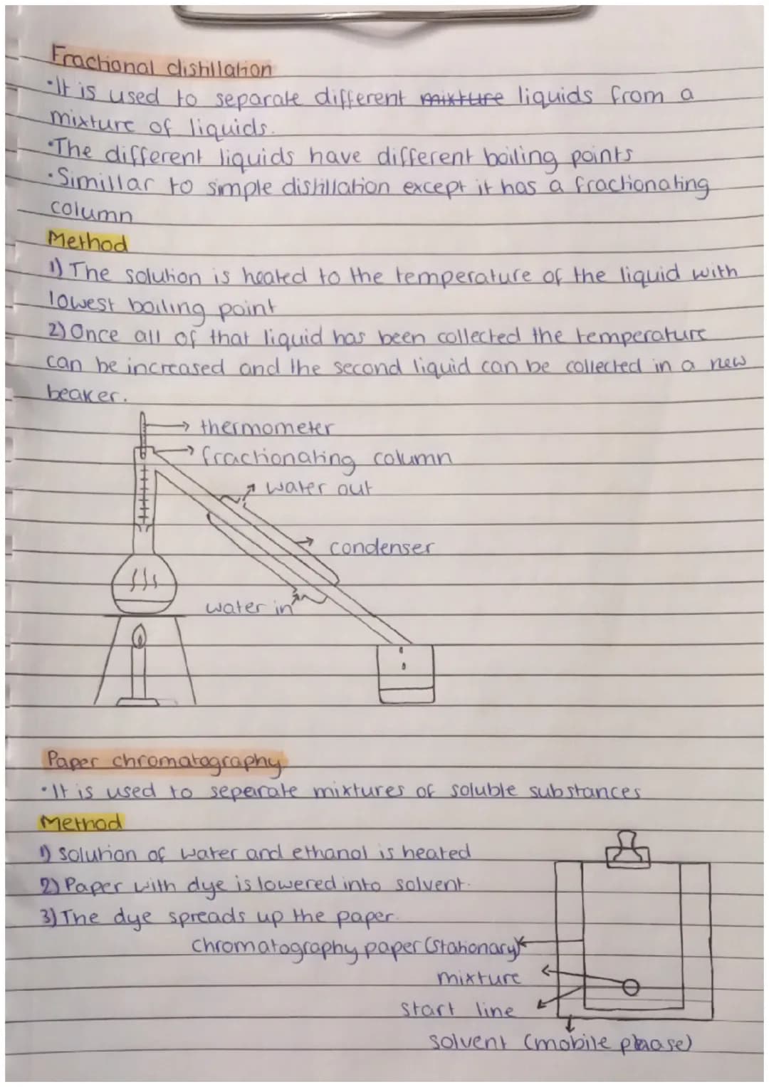 Mixtures
"A mixture contains two or more different substances, not
Chemically joined together
•The substances in a mixture can be elements, 