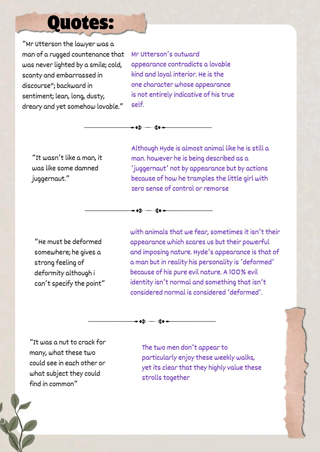 Dr Jekyll and Hyde quotes