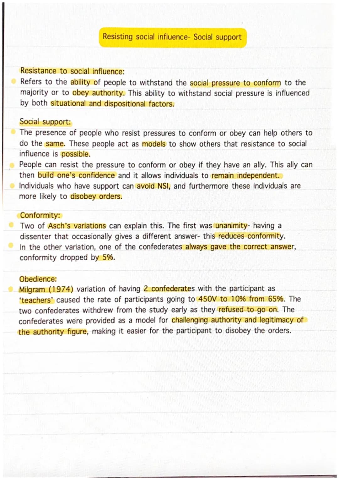 Conformity-Types and explanations
Conformity is "adopting the behaviours, beliefs, etc. of another person or group".
3 types of conformity
C