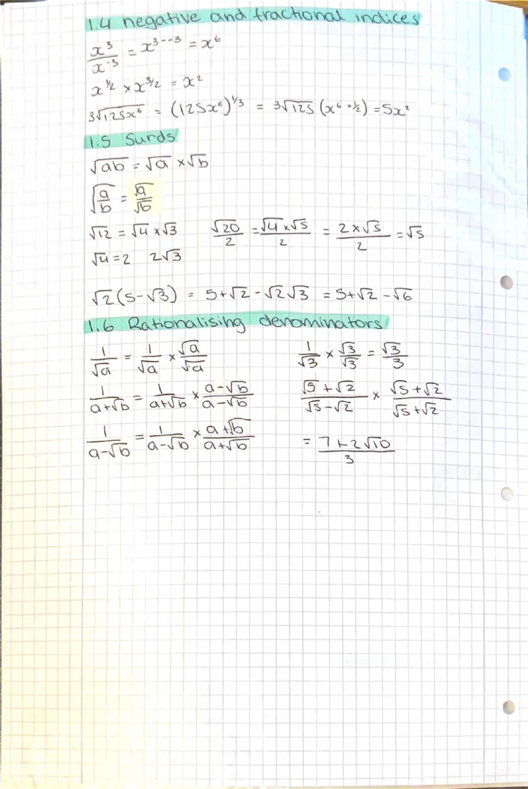 Chapter 1 Algebraic expressions
1.1 Index laws
amxan = amen
am = m√a
am÷an = am-n
am = mvan
(am)n = amn
am = 1/am
こ
9° =1
(ab)n =ahbn
Expand