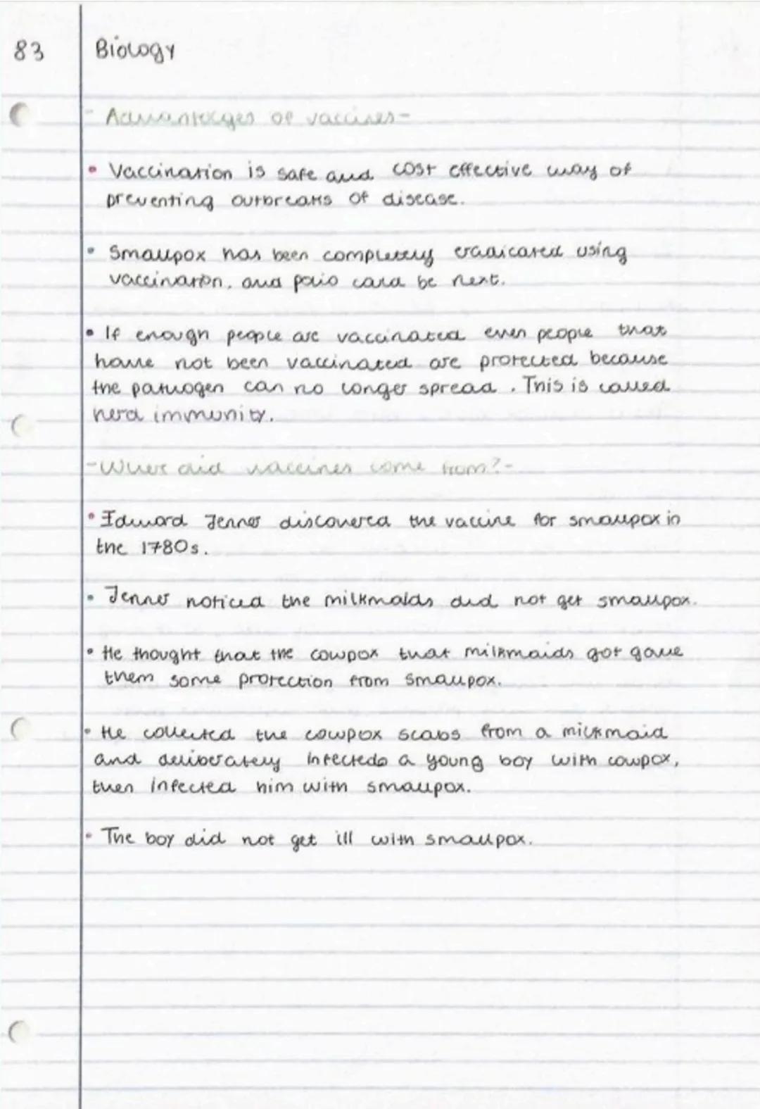 81
C
O
C
Biology
Vaccines
∙What is a vaccine? -
form
A vaccine contains a dead or weakened
of the body ( so it won't cause you to feel ill w