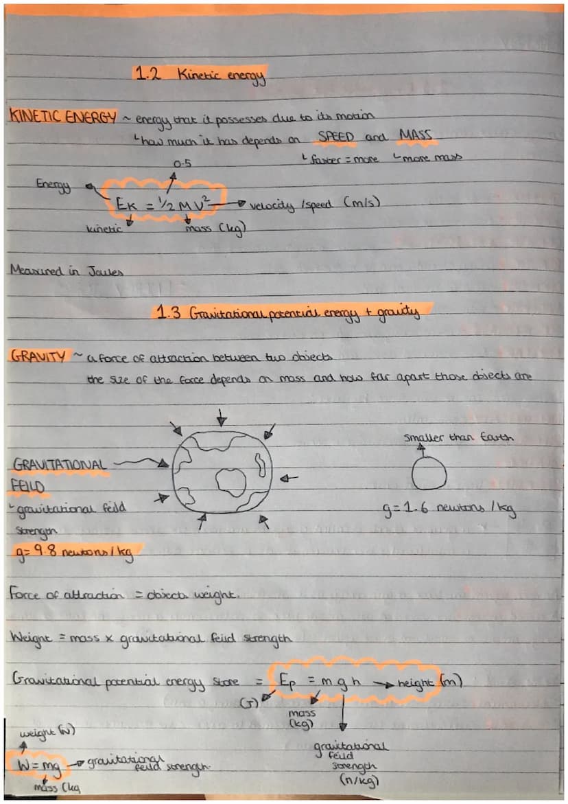 ENERGY
1.1 Energy
systems
Energy is never created or destroyed and is only ever transferred between different forms and
Objects.
Scones and
