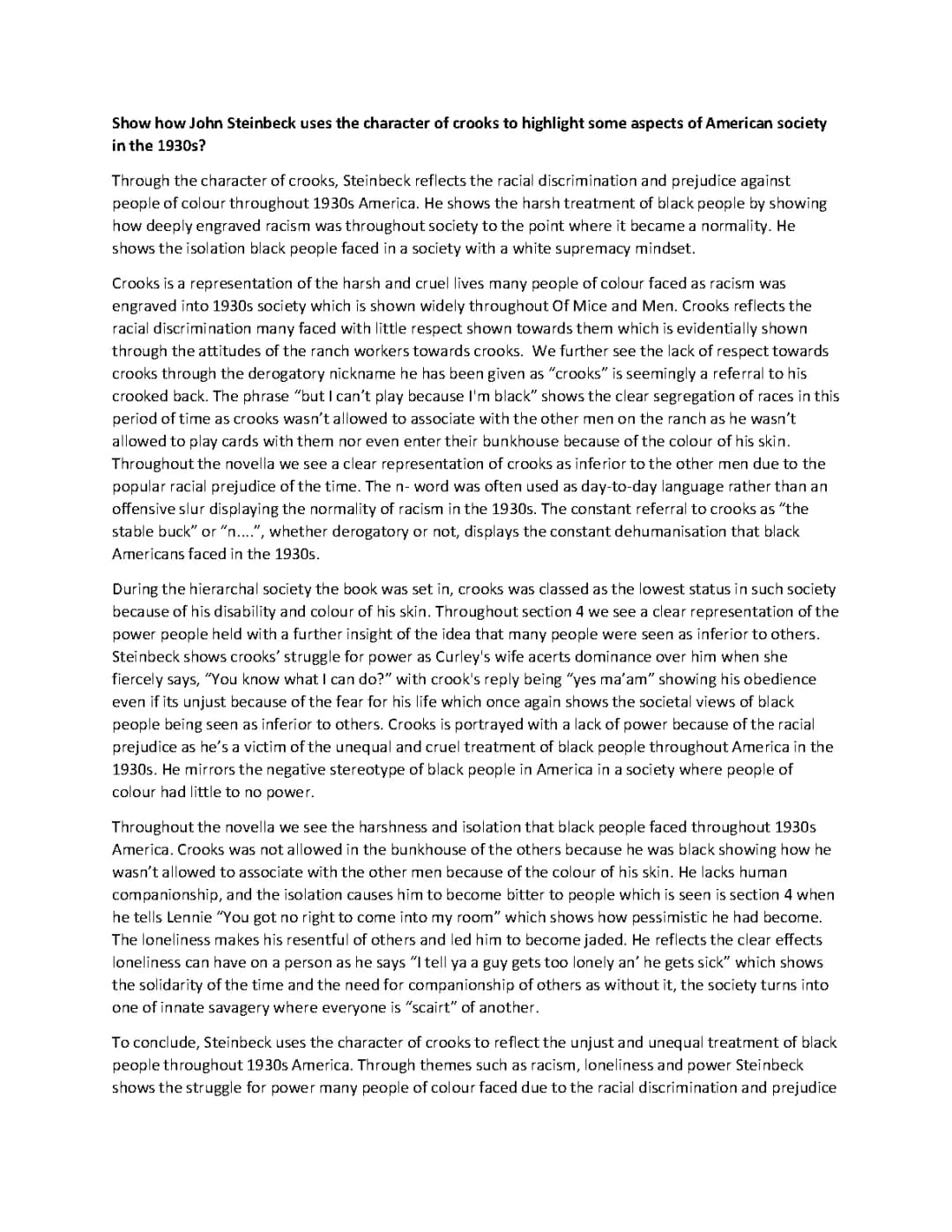 Crooks Character Analysis in 'Of Mice and Men' - Quotes, Personality, and Key Events