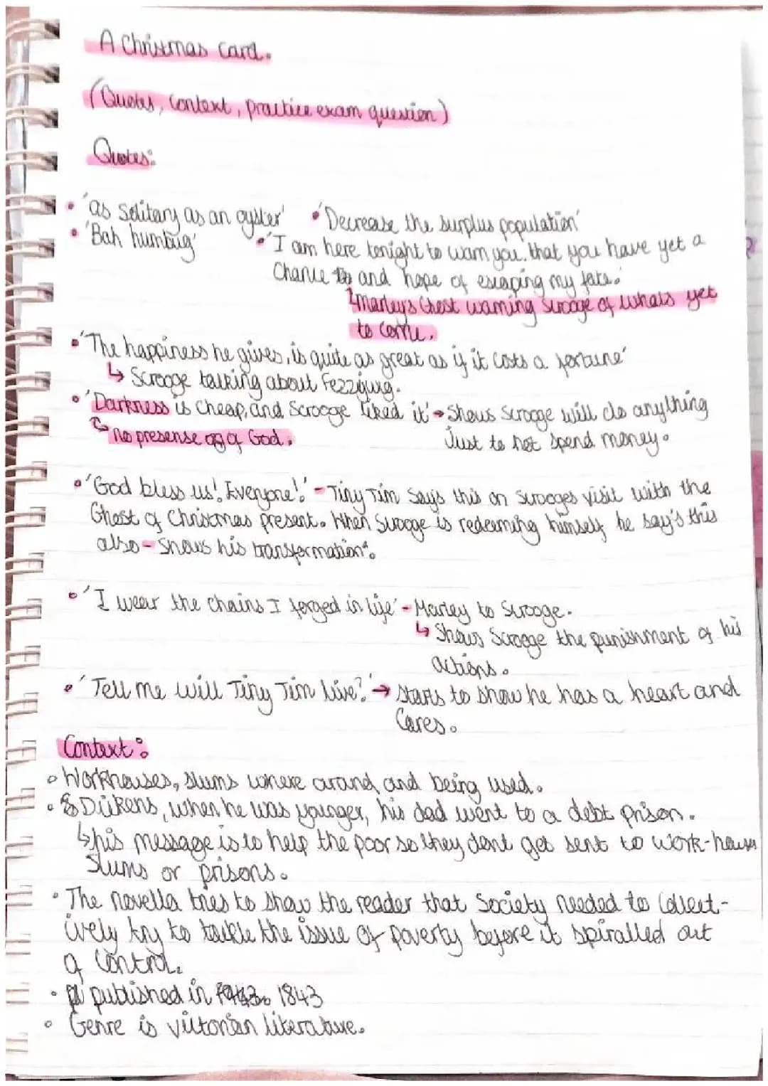 Key Quotes and Context from A Christmas Carol & Macbeth for Exams