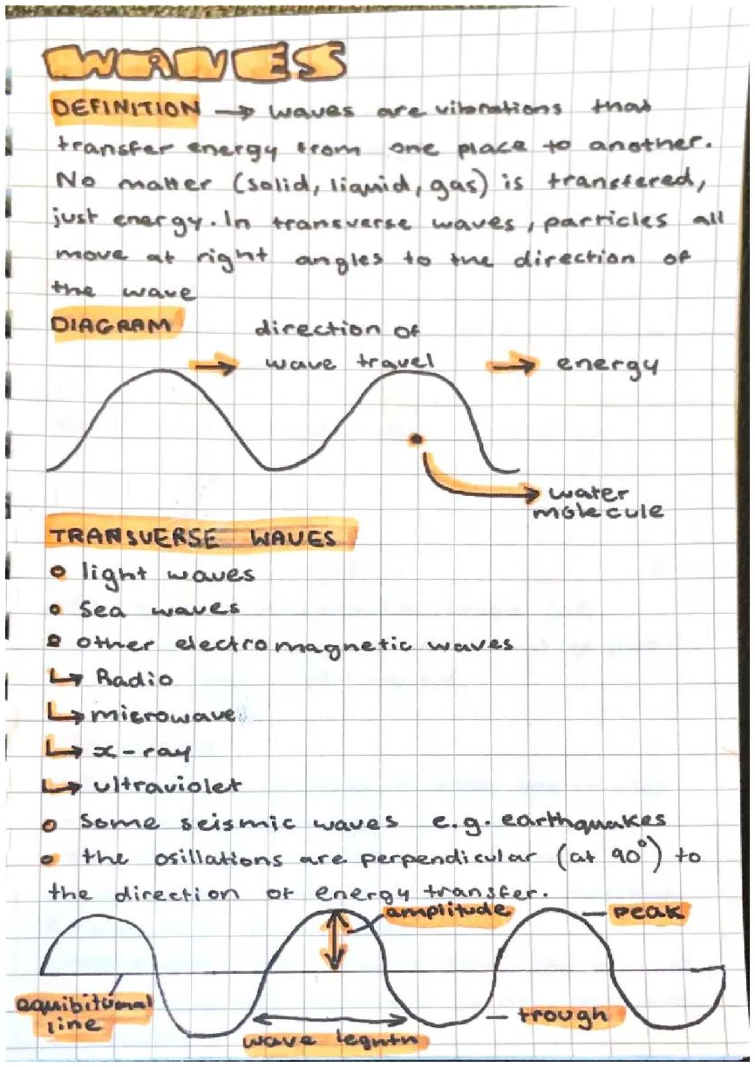 Year 8 Science Waves Study Guide PDF: Free Download and KS3 Worksheets