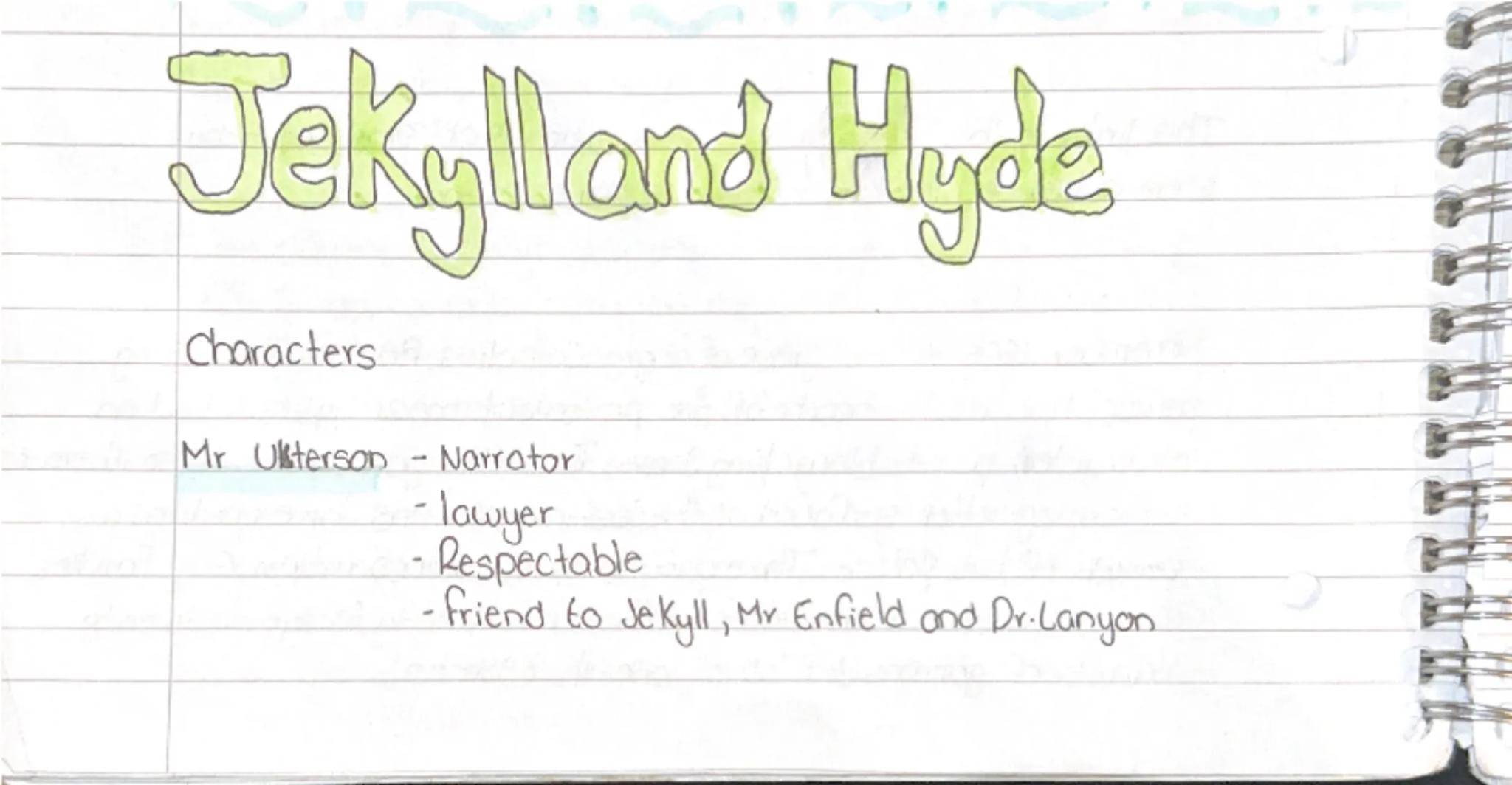 Jekyll and Hyde Plot

# Summary

Chapter 1

Utterson is taking his Sunday walk with friend Enfield
in a we well-kept street they stumble upo