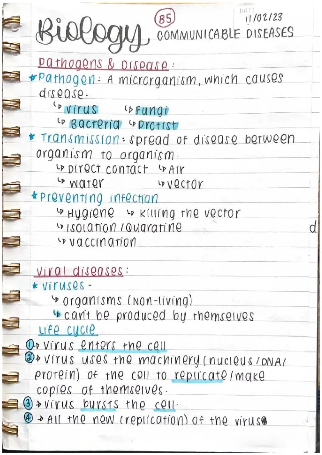 Communicable diseases B5