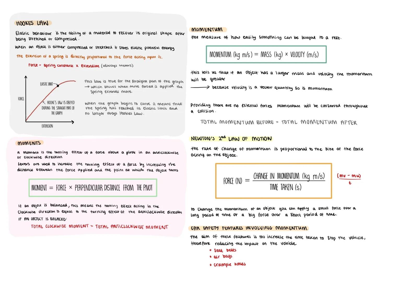 # HOOKES LAW
Elastic behaviour is the ability of a material to recover its original shape after
being stretched or compressed.
when an objec
