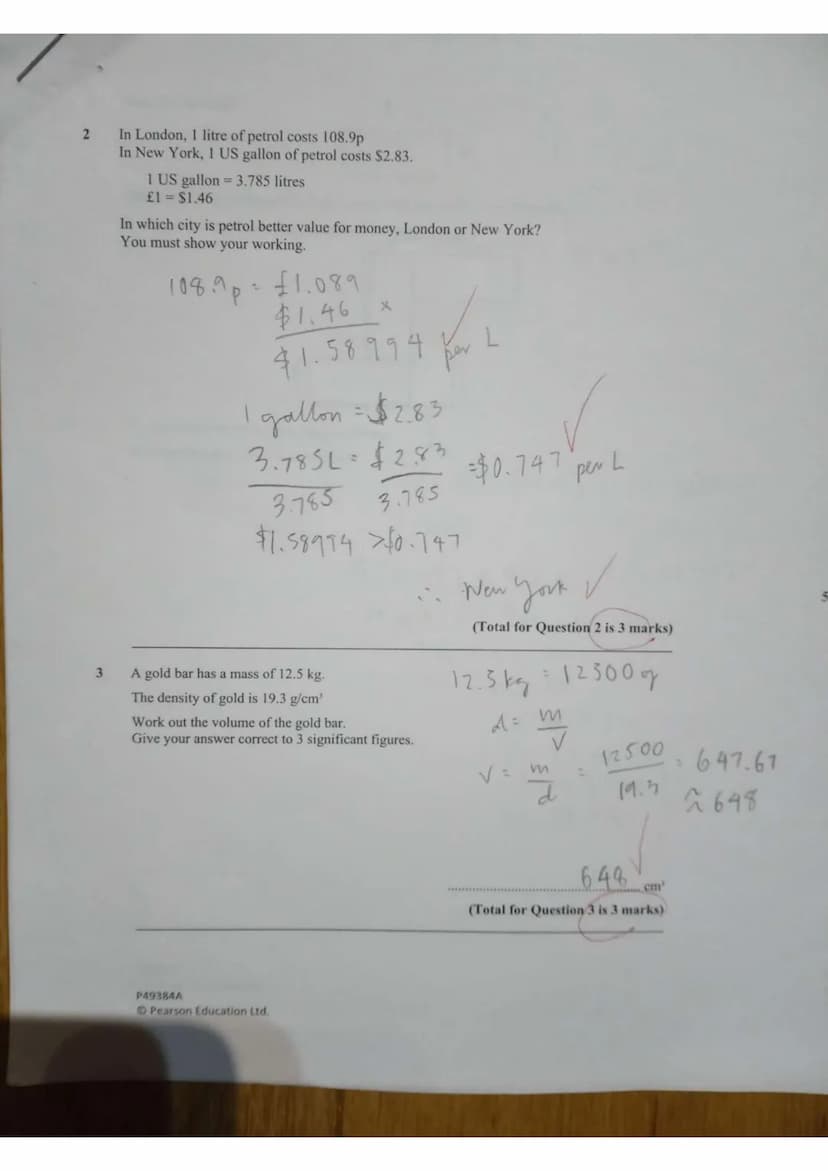 Write your name here
Surname
Pearson Edexcel
Centre Number
Level 1/Level 2 GCSE (9-1)
Mathematics
Paper 3 (Calculator)
Other names
Candidate