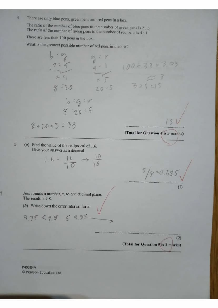 Write your name here
Surname
Pearson Edexcel
Centre Number
Level 1/Level 2 GCSE (9-1)
Mathematics
Paper 3 (Calculator)
Other names
Candidate