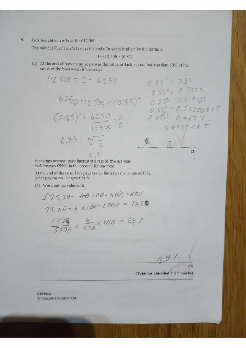 Write your name here
Surname
Pearson Edexcel
Centre Number
Level 1/Level 2 GCSE (9-1)
Mathematics
Paper 3 (Calculator)
Other names
Candidate