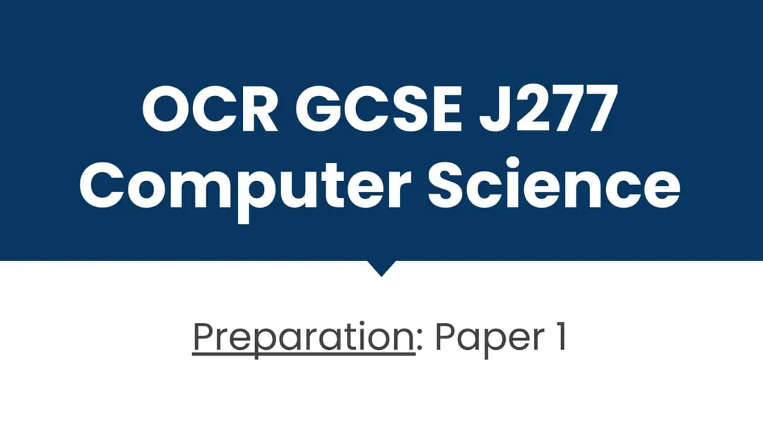 How to Revise for OCR GCSE Computer Science Exams Online (J277)