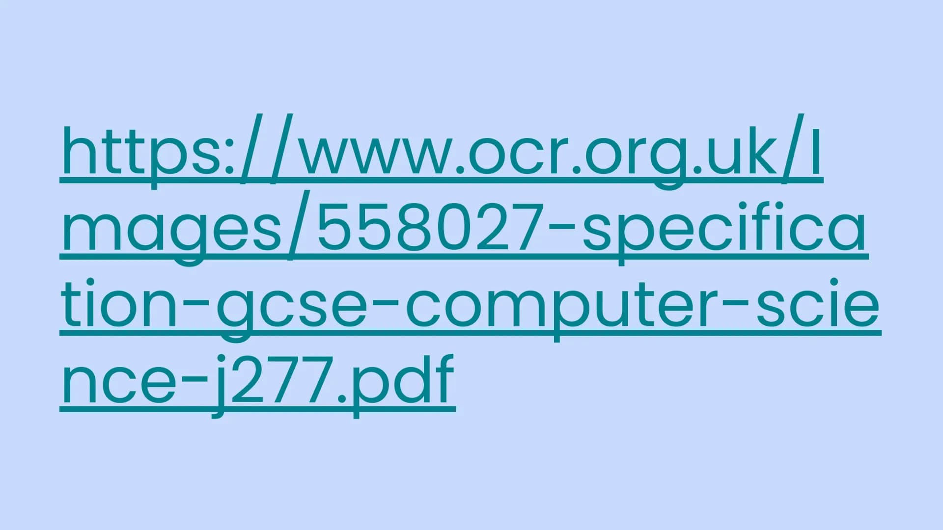 OCR GCSE J277
Computer Science
Preparation: Paper 1 Checklist
Paper 1
Content Misconceptions
Practice Exam Qs
Night Before: Flashcards Conte