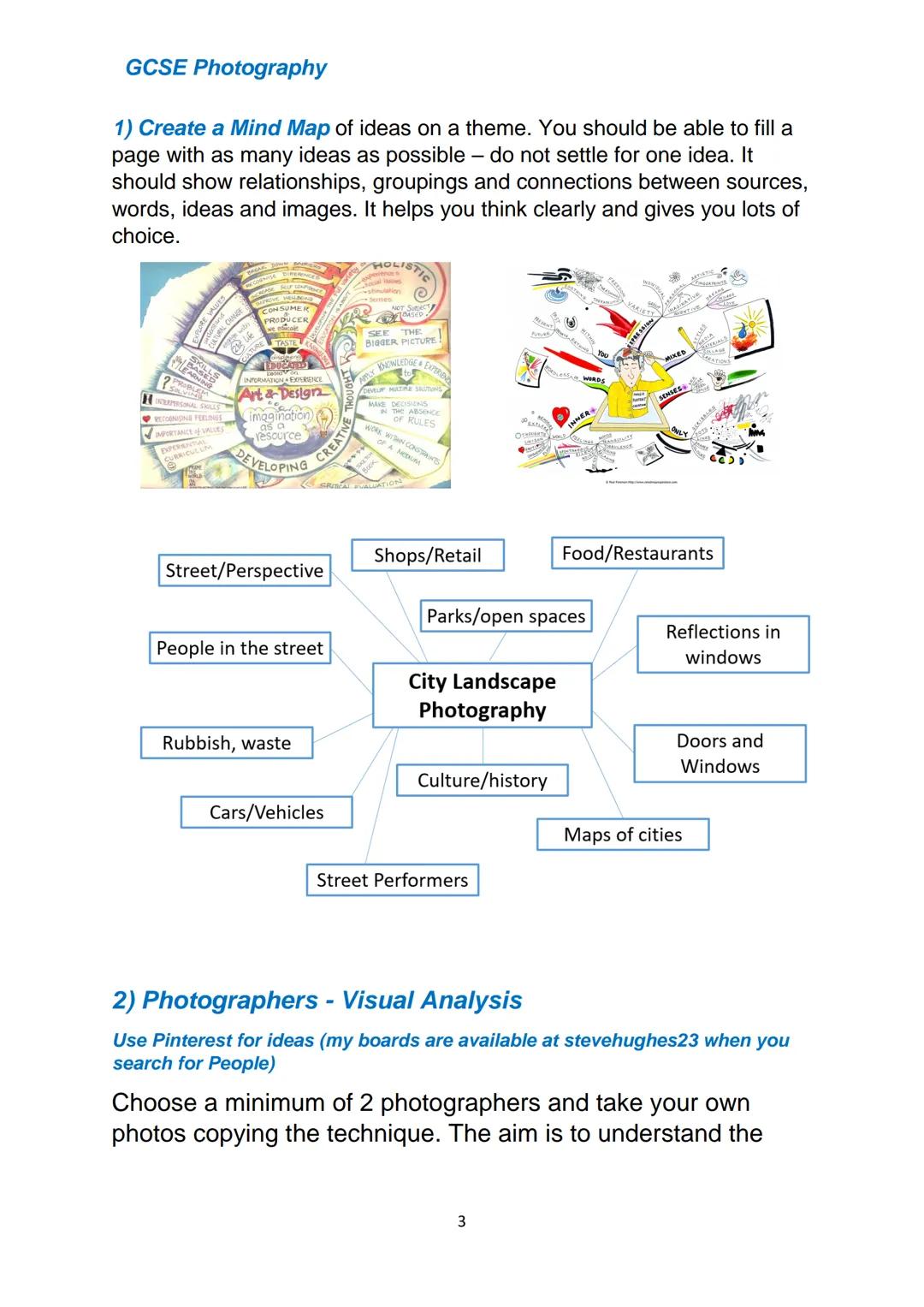 # GCSE Photography

# GCSE Photography Guide

1 GCSE Photography
Mark Scheme and Checklist
AO1 Contextual
Understanding
Develop ideas
showin