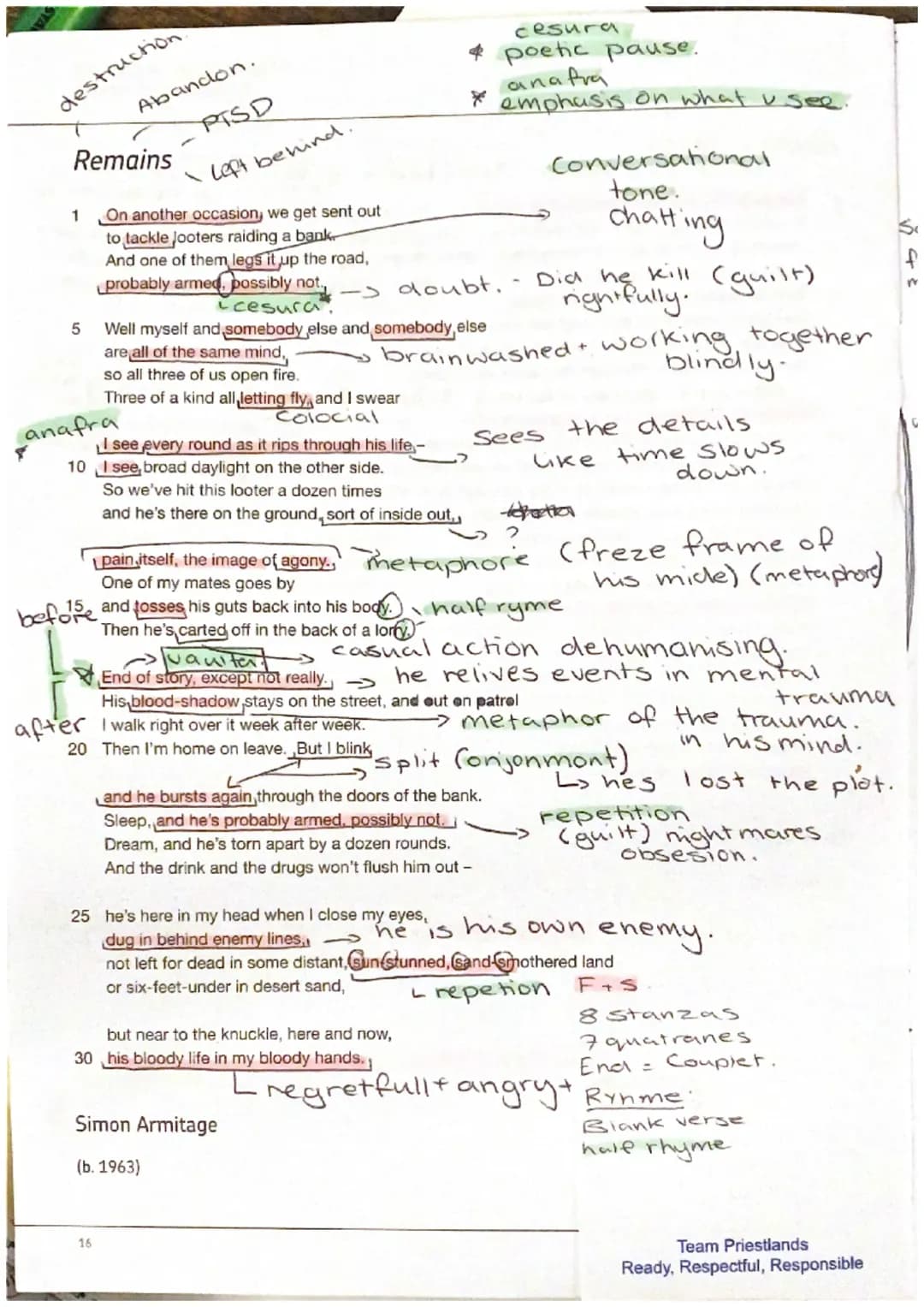 Remains Poem for Kids: Fun Analysis and PDF