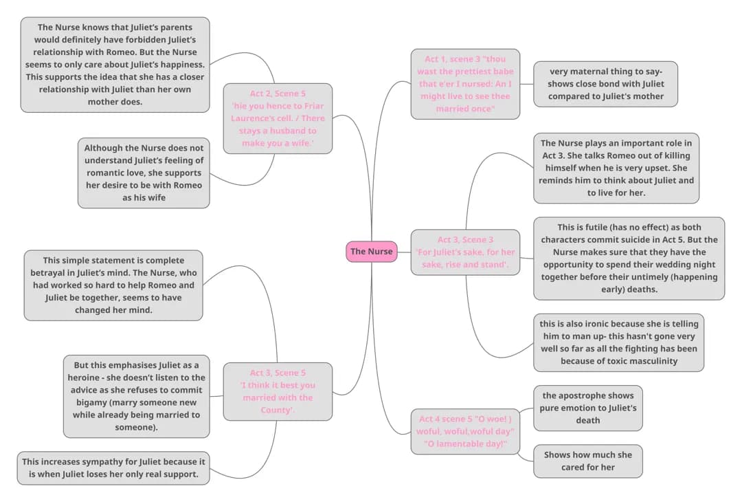The Nurse mindmap