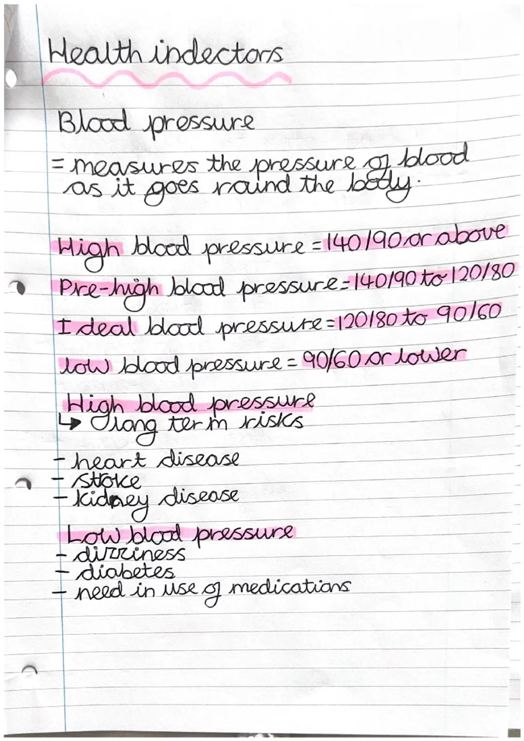 Health indectors

BMI = Body Mass Index.
-indecates is a person is ega
obese or under weight using a
persons height and weight

Underweight 