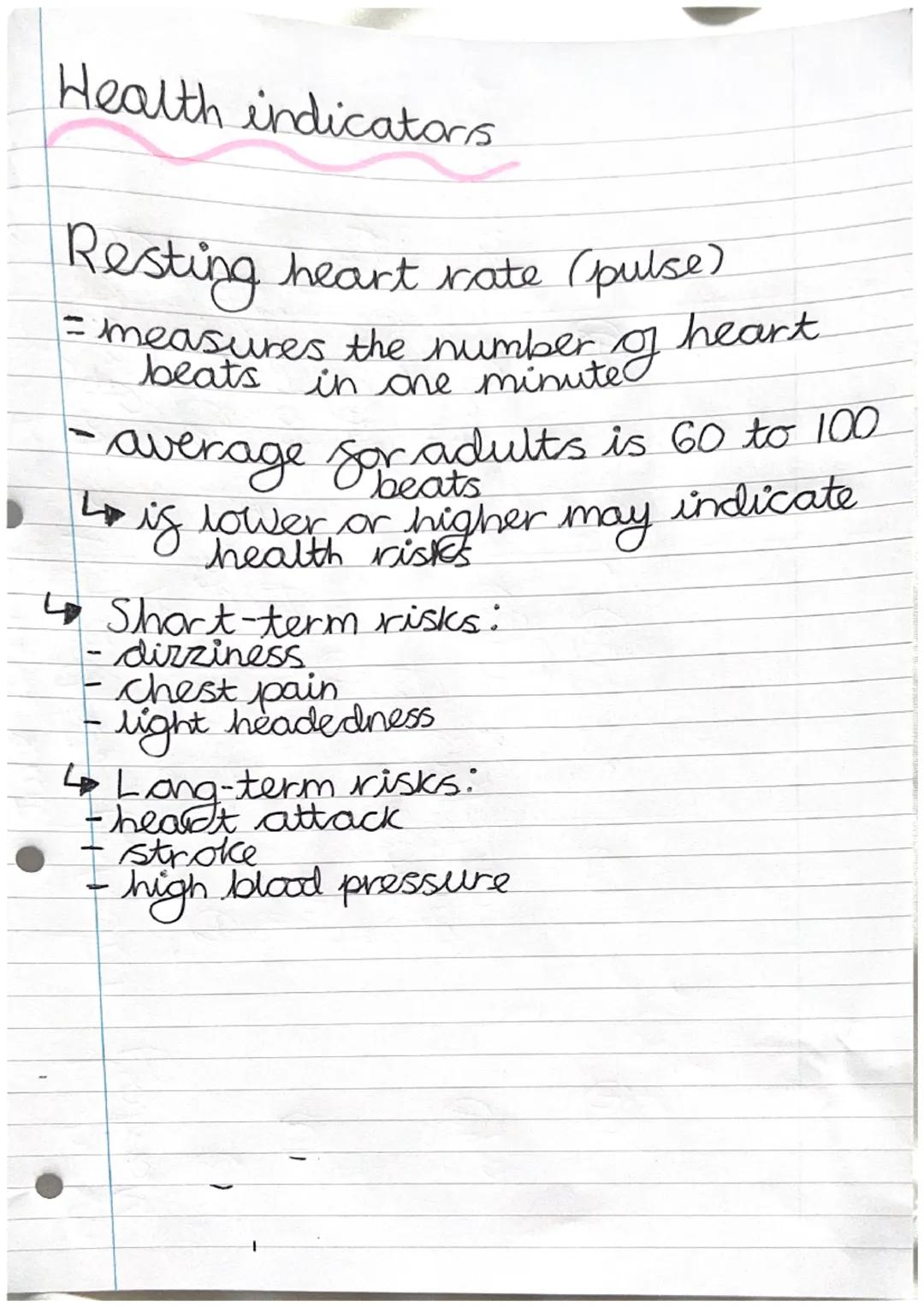 Health indectors

BMI = Body Mass Index.
-indecates is a person is ega
obese or under weight using a
persons height and weight

Underweight 