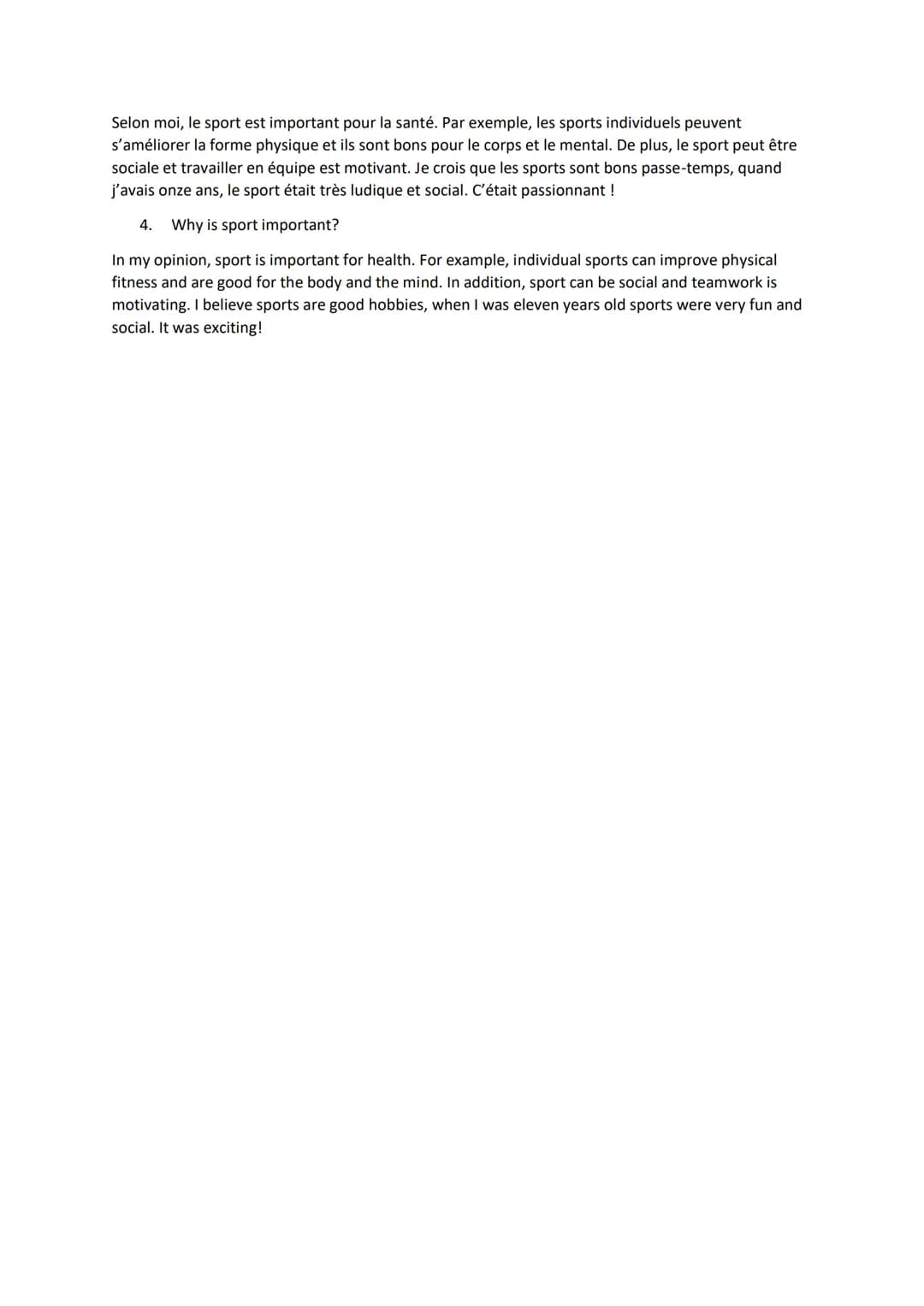 Sport and Free Time Example Questions and Answers for GCSE French
1. Qu'est ce que tu fais pendant ton temps libre?
J'aime jouer aux échecs 
