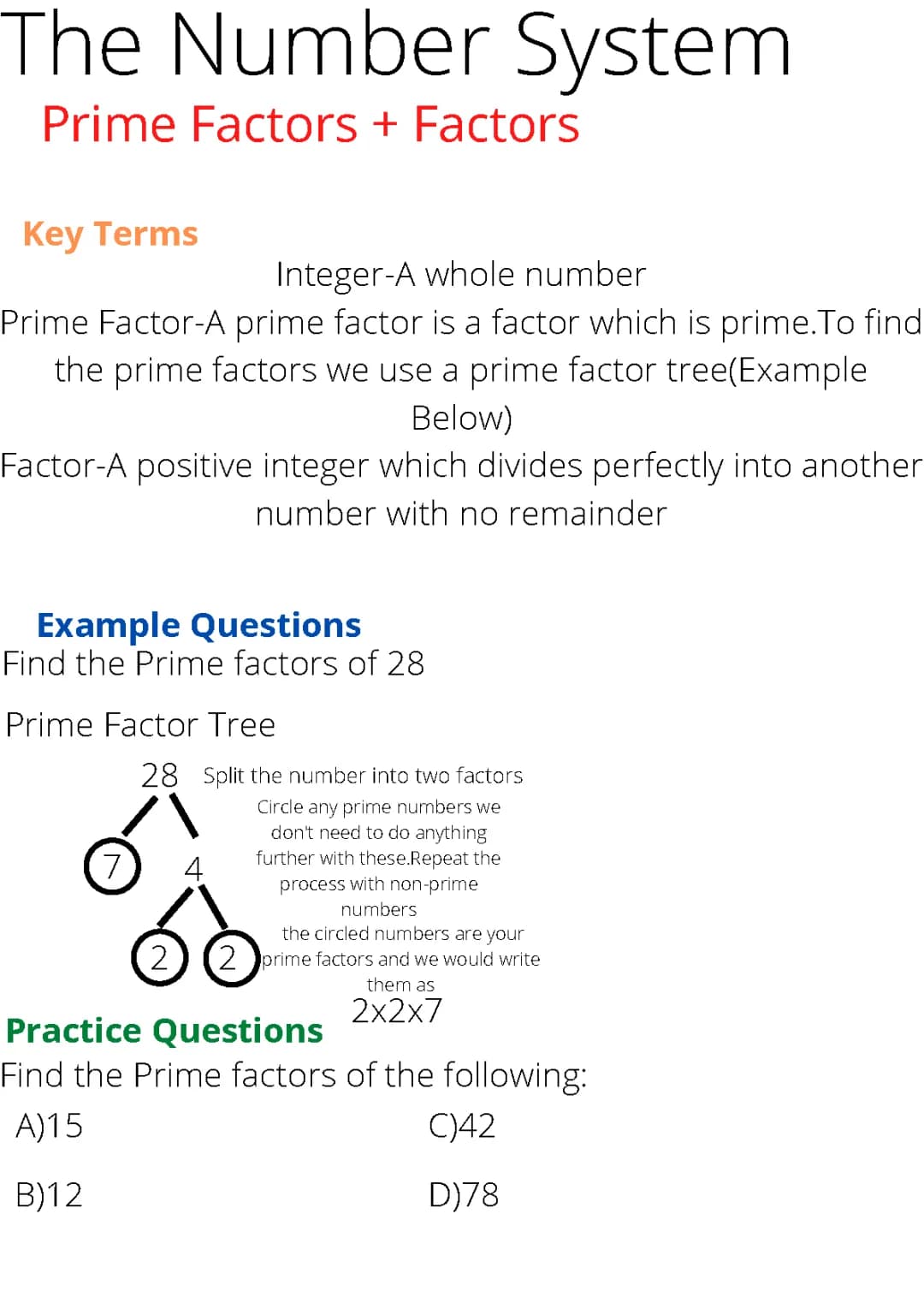 Factors,LCM and HCF