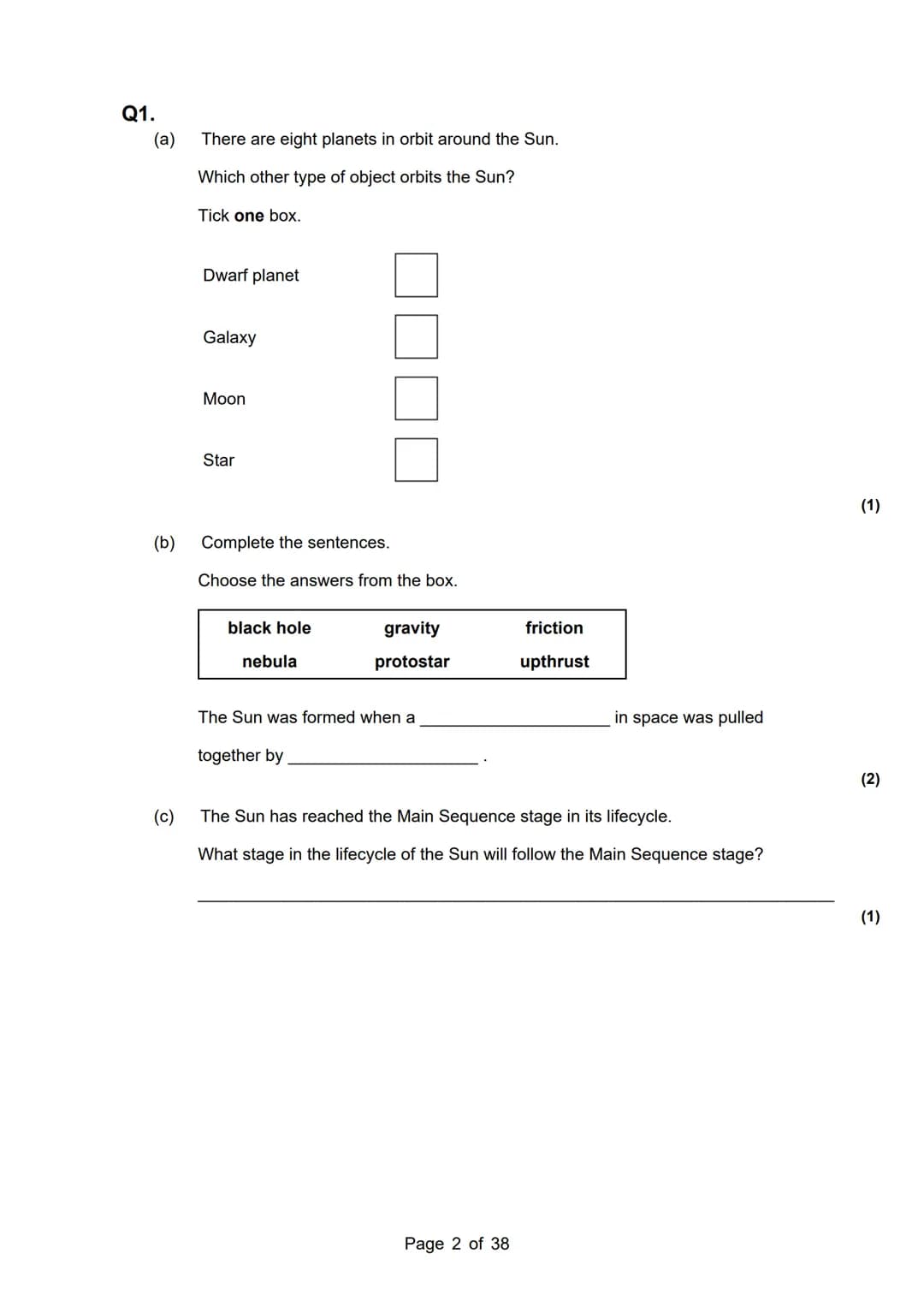 revise
with
harry
AQA Physics
Topic 8: Space & other
Separate Science only.
Master Booklet
Answer the questions that are given to you, and y