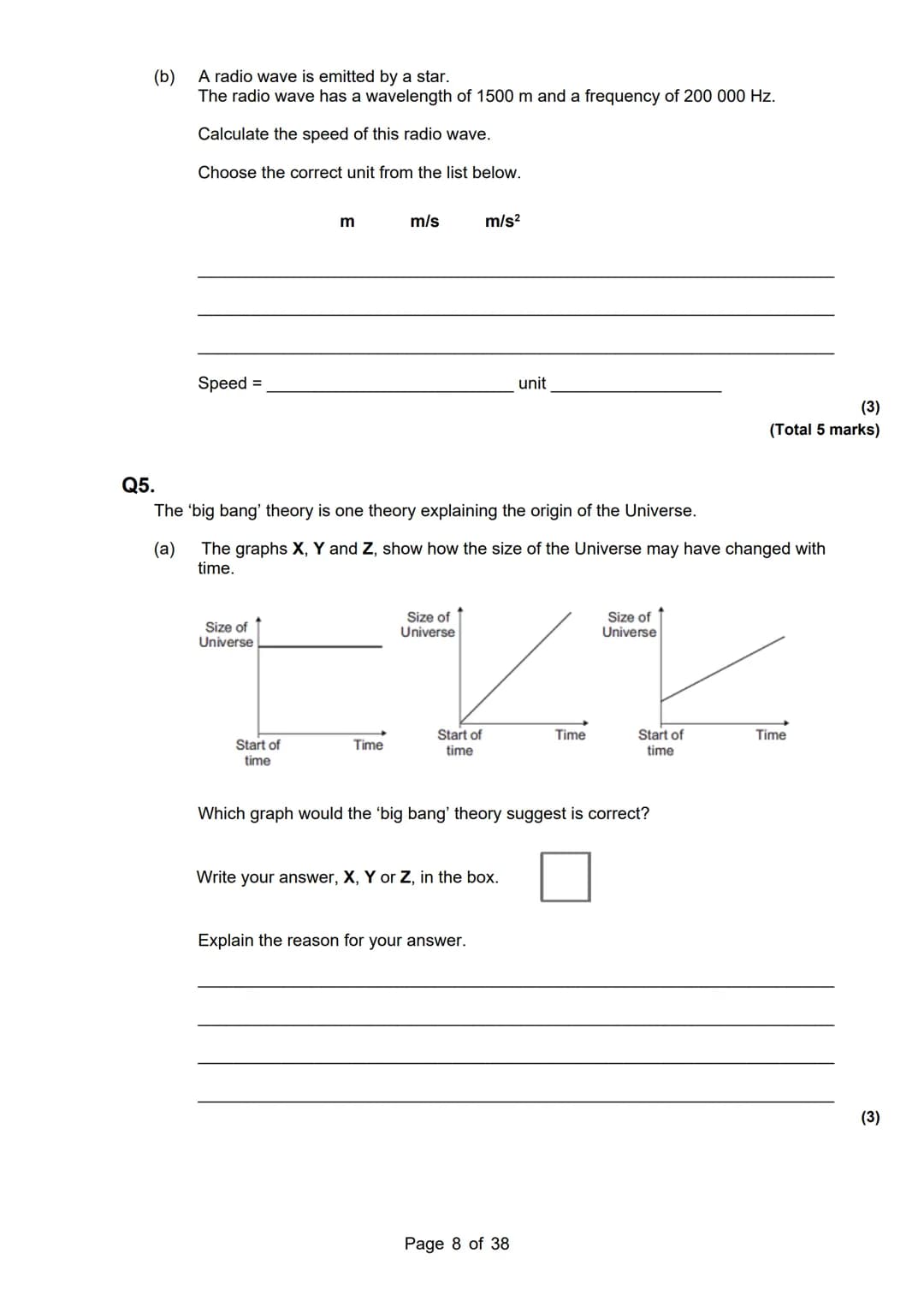 revise
with
harry
AQA Physics
Topic 8: Space & other
Separate Science only.
Master Booklet
Answer the questions that are given to you, and y