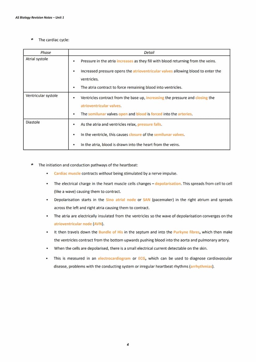 AS Biology Revision Notes - Unit 1
Water:
*
*
*
*
Topic 1: Lifestyle, Health, and Risk
Water molecules are non-linear and polar molecules be