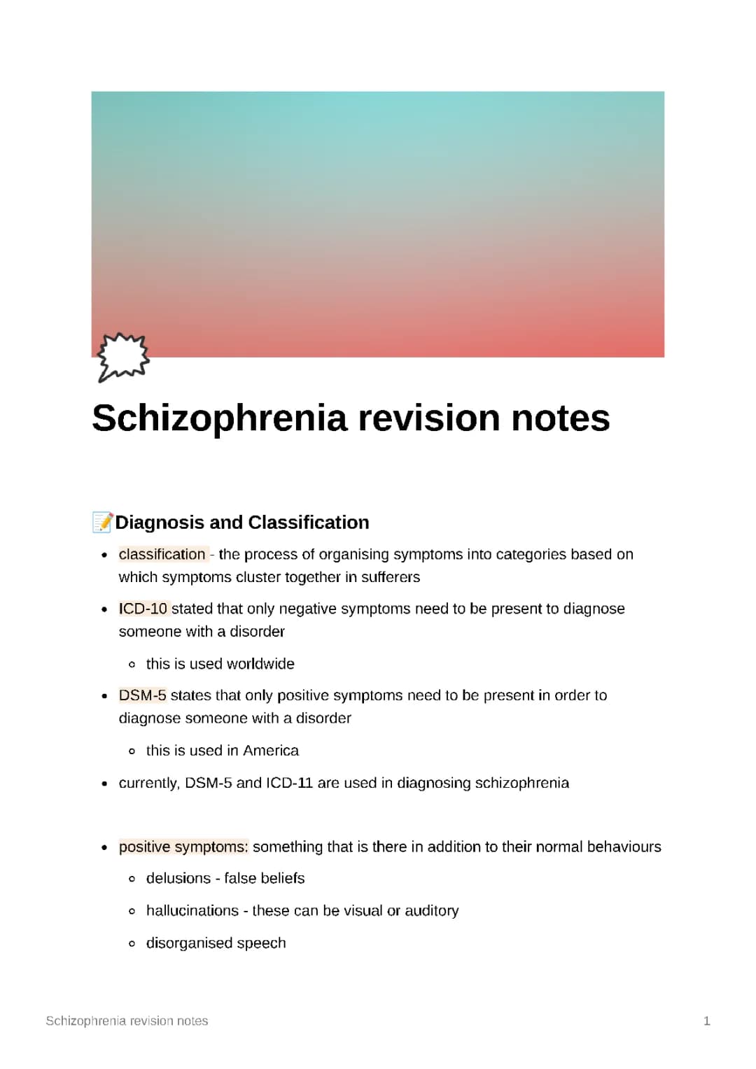 Understanding Schizophrenia: Symptoms, Treatment, and Differences in ICD-11 and DSM-5