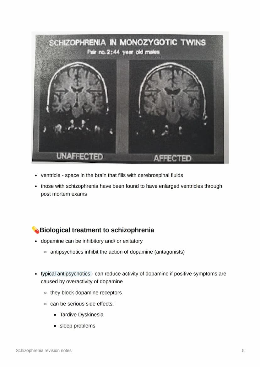 Schizophrenia revision notes
Diagnosis and Classification
• classification - the process of organising symptoms into categories based on
whi