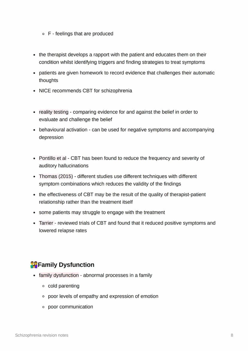 Schizophrenia revision notes
Diagnosis and Classification
• classification - the process of organising symptoms into categories based on
whi