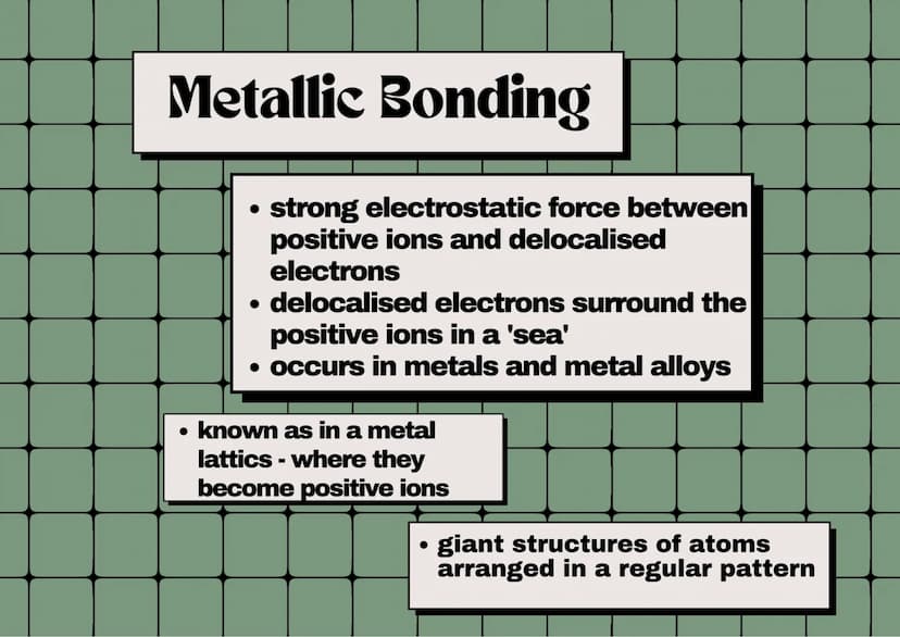 Ionic Bonding
strong electrostatic force of
attraction between positive and
negative ions
• transfer (loss or gain) of
electrons
●
• negativ