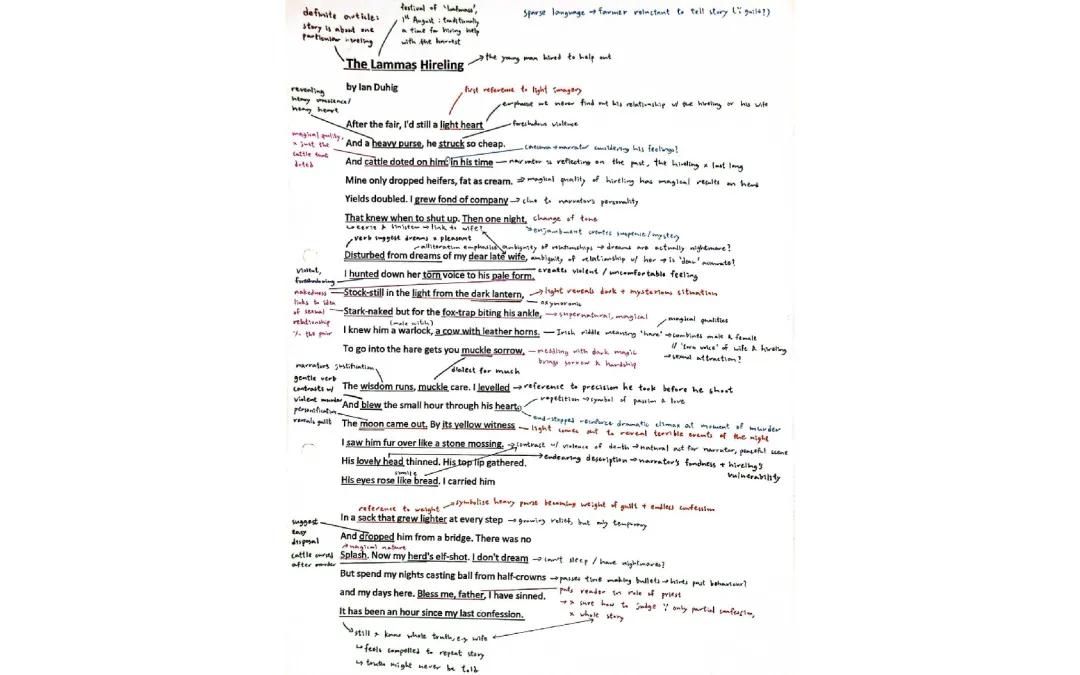 'The Lammas Hireling' analysis